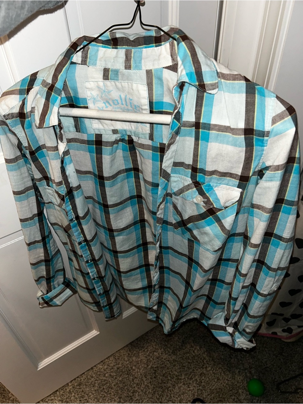 Nollie pacsun y2k plaid shirt